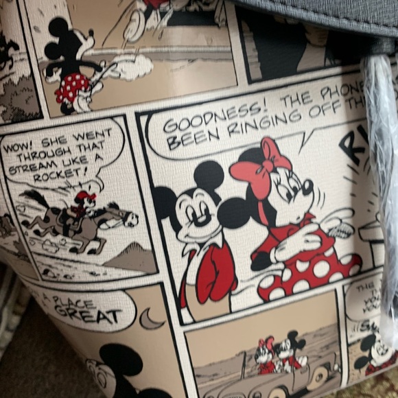 Authentic KATE SPADE SAFFIANO Leather flap Disney Mickey mousse backpack - Picture 13 of 14